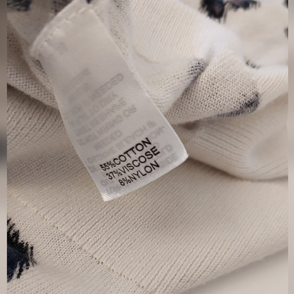 Medium Halogen Animal Print Long Sleeve Lightweight Sweater Blouse - Picture 5 of 8